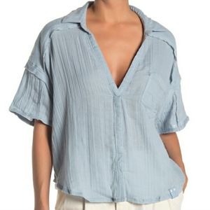 Free People Full of light top misty blue
